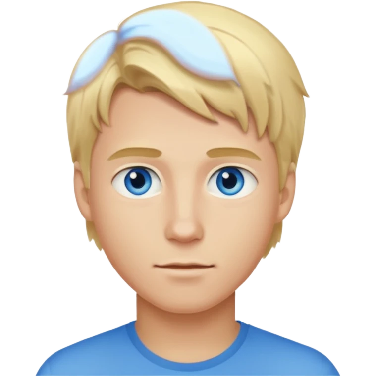 young man with blond hair emoji