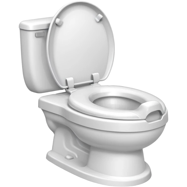 Potty trainer without lid and without face emoji