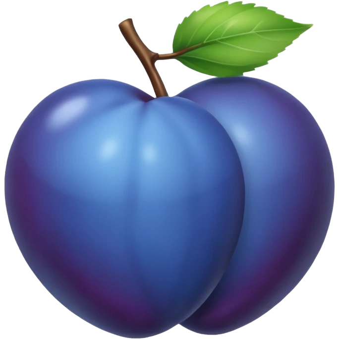 blue plum emoji