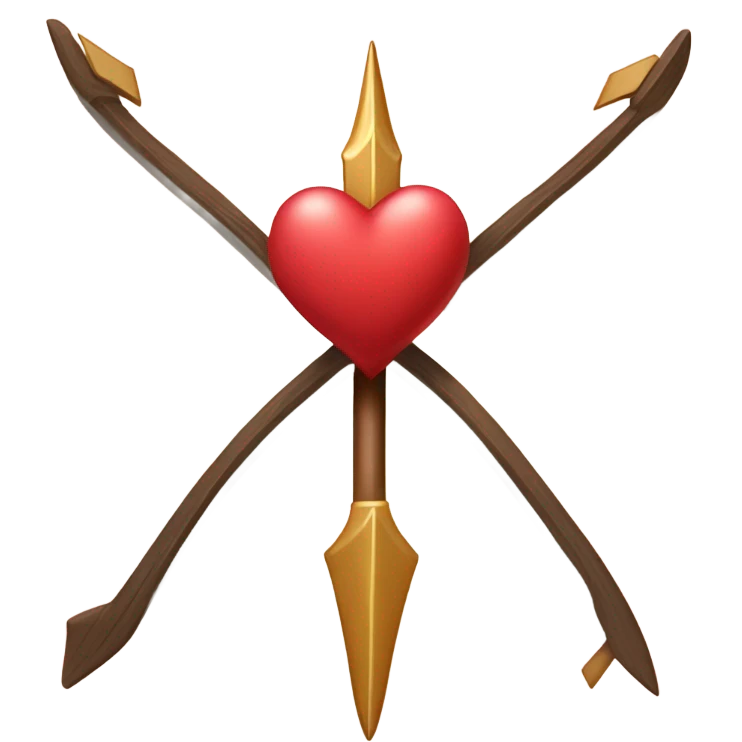 bow with heart arrow emoji