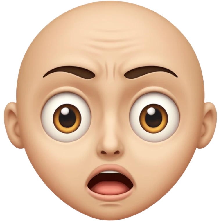 😱 — frightened face (wide-open eyes and mouth, expression) emoji