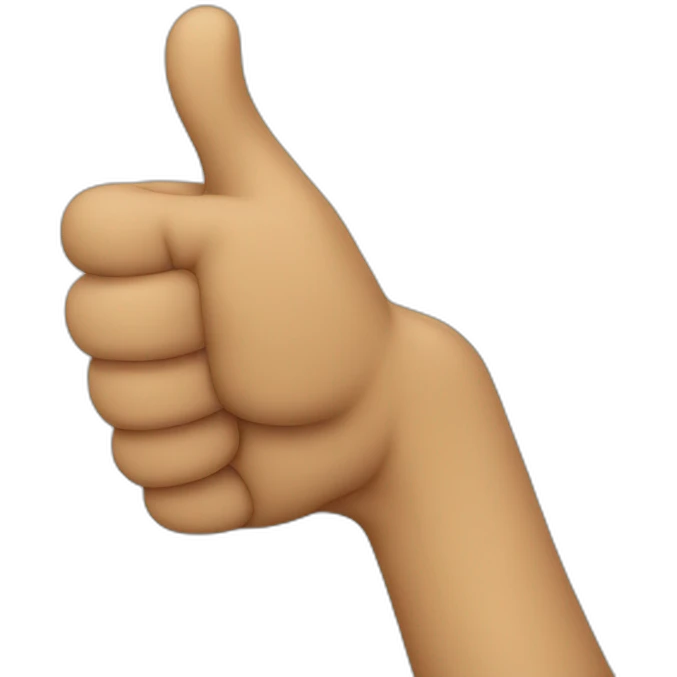 Big thumbs up emoji