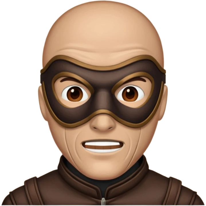 bdsm slave leather mask fullhead on man  emoji
