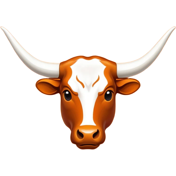 Texas longhorns logo all orange emoji