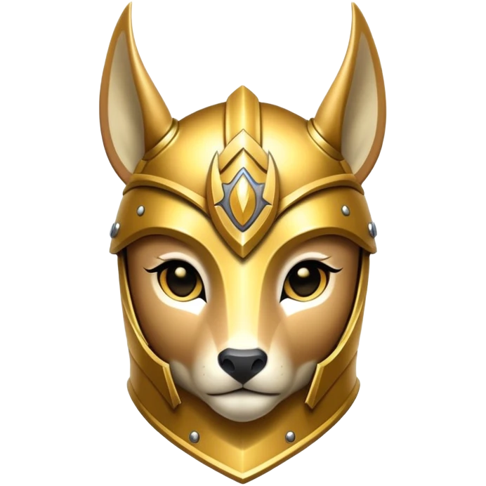 Iron-clad golden fawn emoji