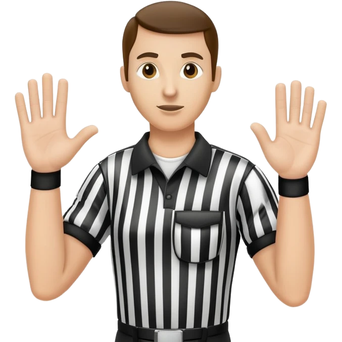 Referee touchdown  emoji