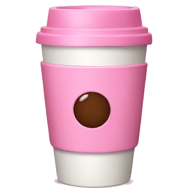 Coffee pink emoji