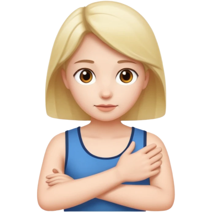 Younger out which arms to the side emoji