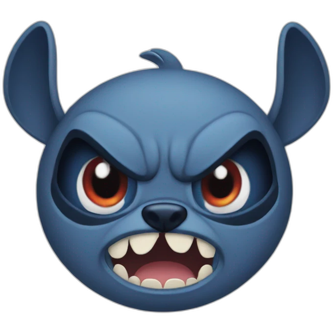 Stitch angry emoji