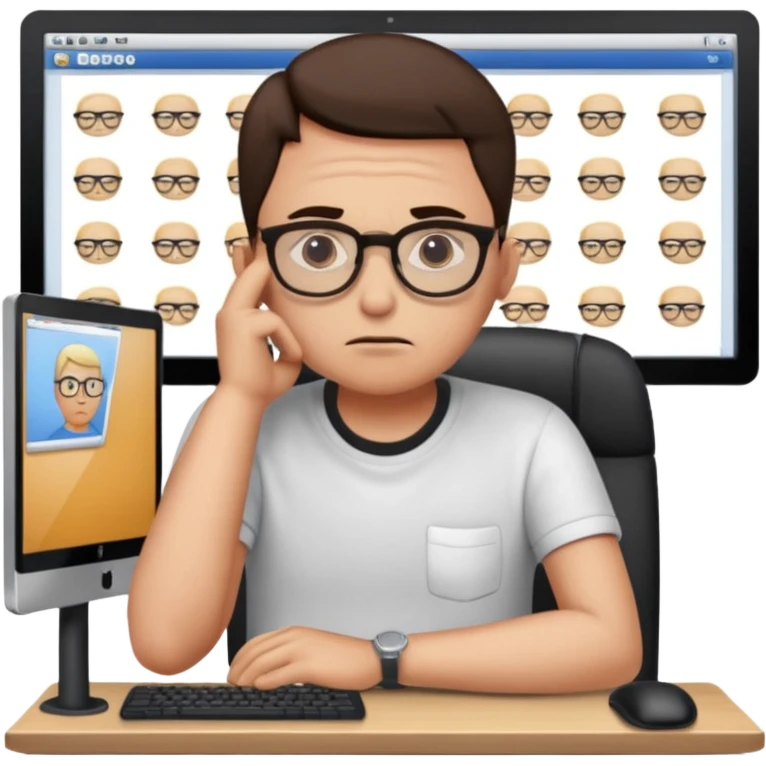 a shop owner who is not satisfied with local sales and is sad and tired of meta ads marketing getting no response emoji