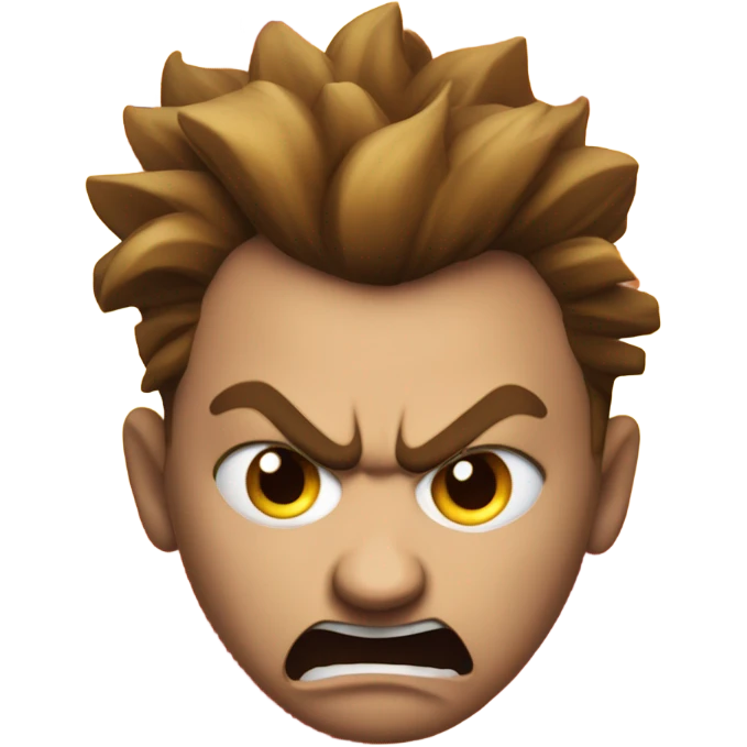 very angry emoji burning in flames emoji