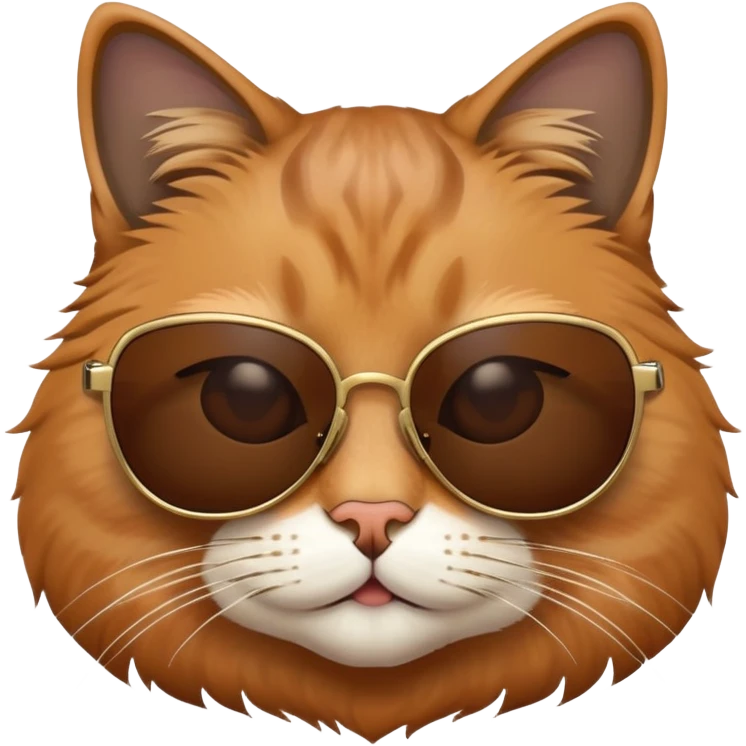 Cat wearing sunglasses emoji