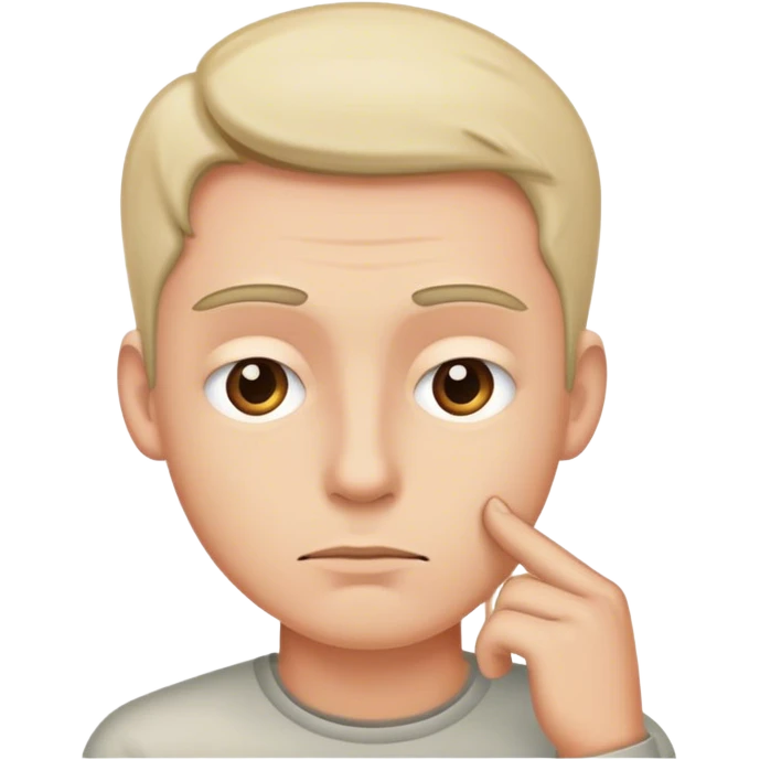 man thinking emoji