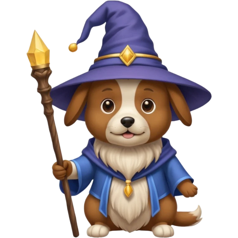 Dog wizard emoji