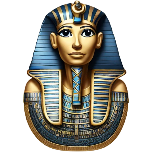 egypt sarcophagus coffie gold blue white black full body  emoji