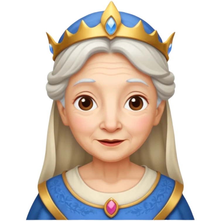 The kind and amiable grandmother in medieval fairy tales emoji