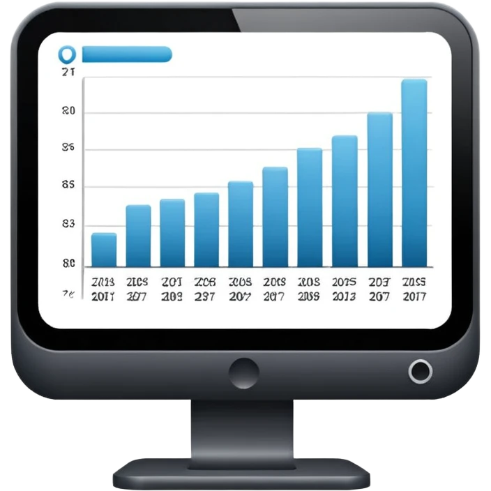 gantt chart emoji in professional design for business presentation, clean edges, modern corporate aesthetic emoji