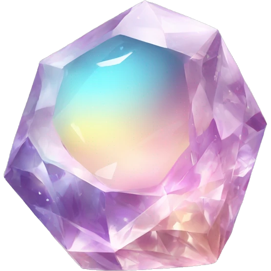 Shiny Colorful Pastel Crystal Gemstone emoji