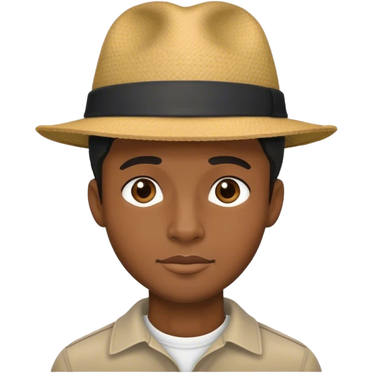 Black man with hat emoji