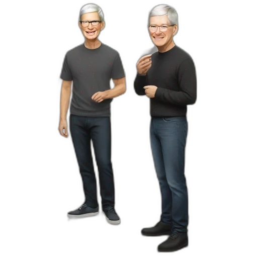 Tim Cook at Apple Park emoji