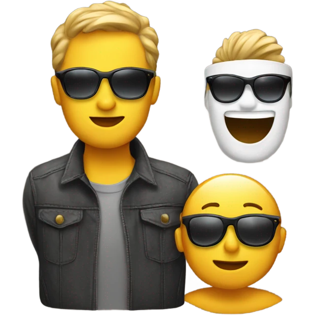 Emoji sunglasses and heat  emoji