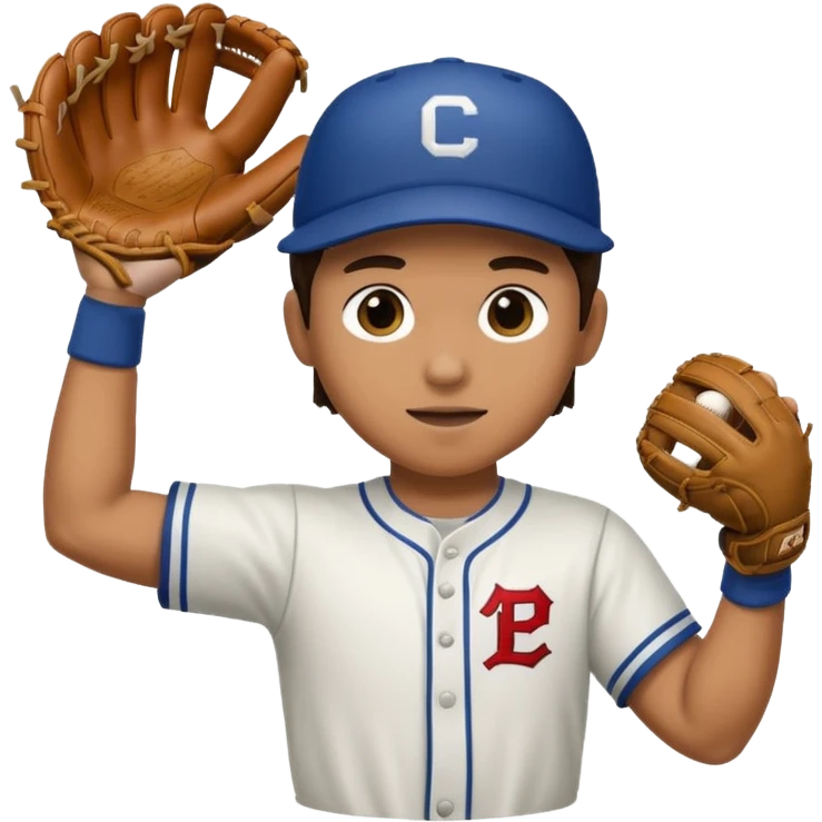 Baseball player catching a ball emoji