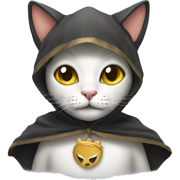 Cat wearing costume  emoji