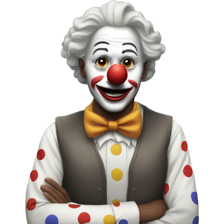 Clown in a dispatch center emoji