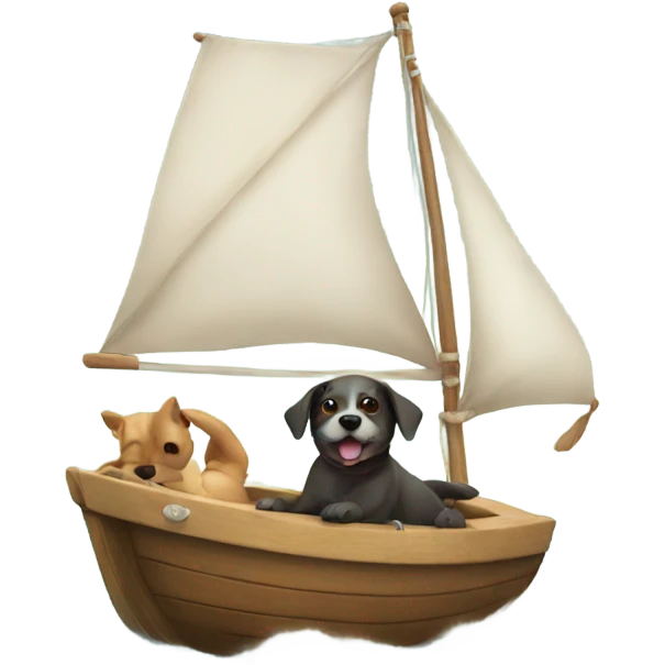 a dog sailing emoji