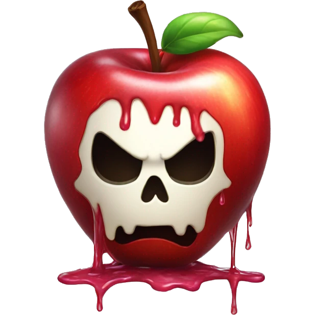 poison apple dripping emoji