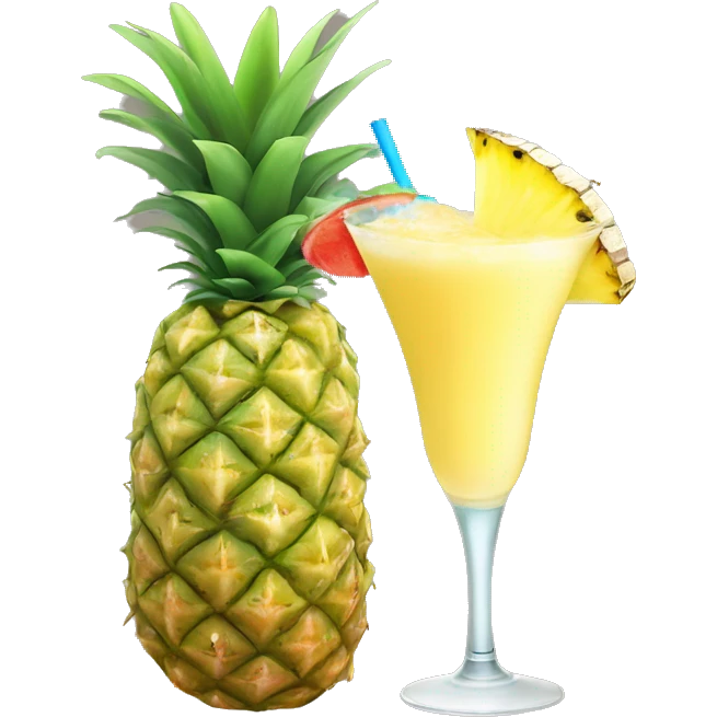 Piña colada ￼ emoji
