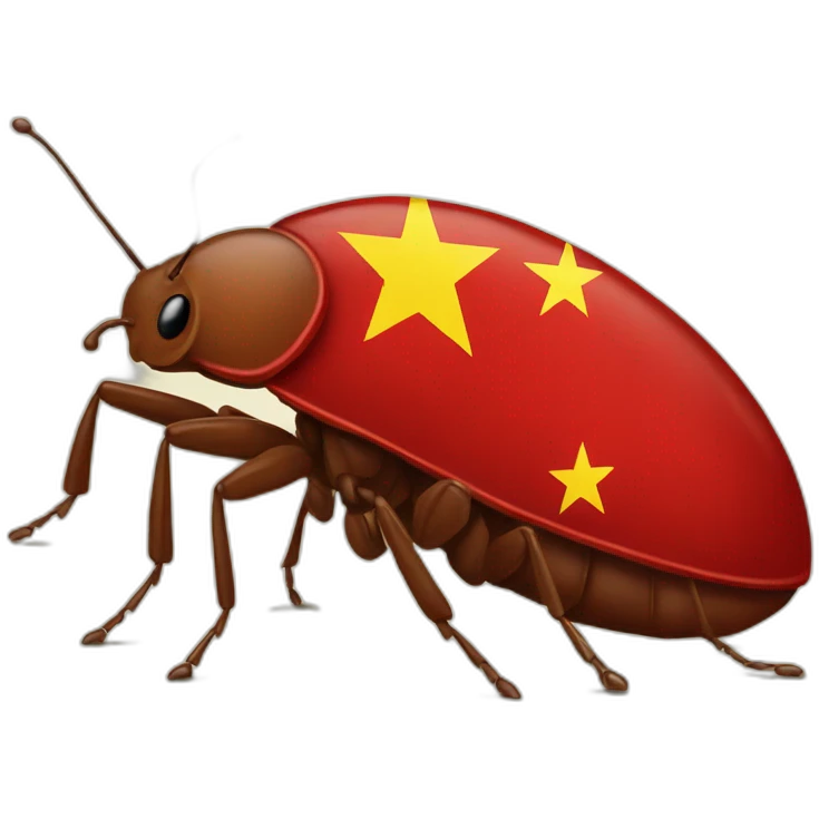 communist-bedbug-with-flag emoji