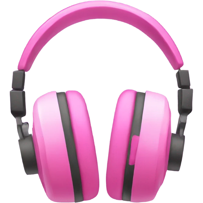 Pink gaming headphones emoji