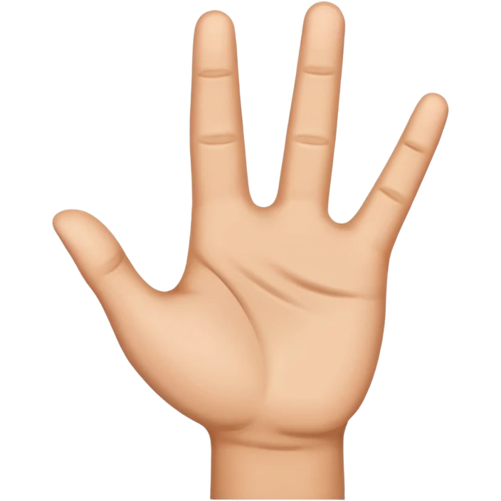 hand up emoji