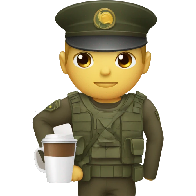 soldier coffee emoji