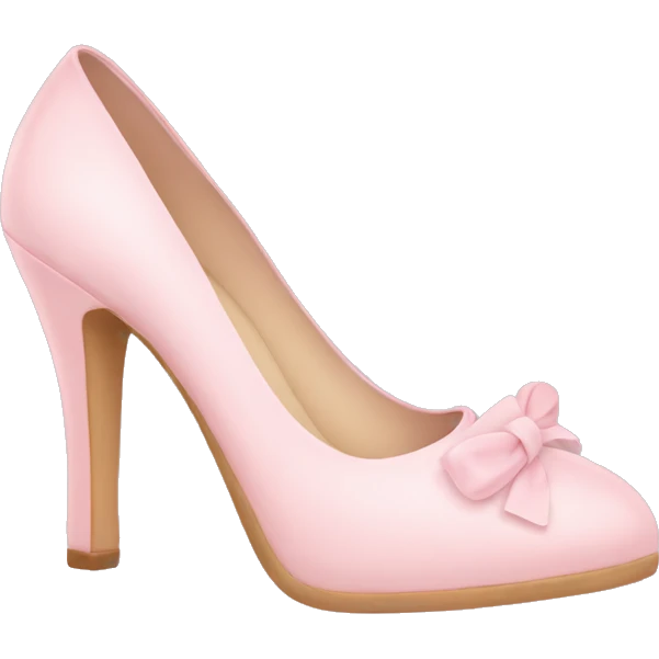 pastel pink shoes emoji