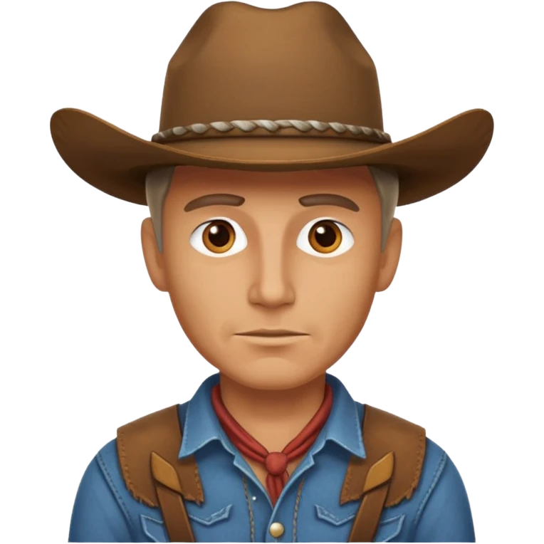 cow boy without hat emoji