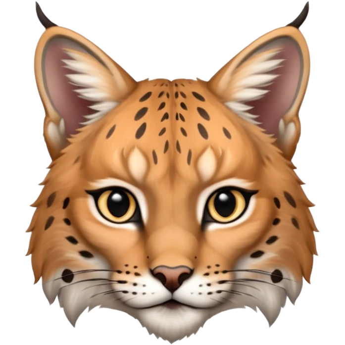 A high-resolution photo-realistic digital illustration of a young lynx, chest upward A high-resolution, photo-realistic digital illustration of a majestic young Eurasian lynx, shown from the shoulder upwards with lynx markings emoji