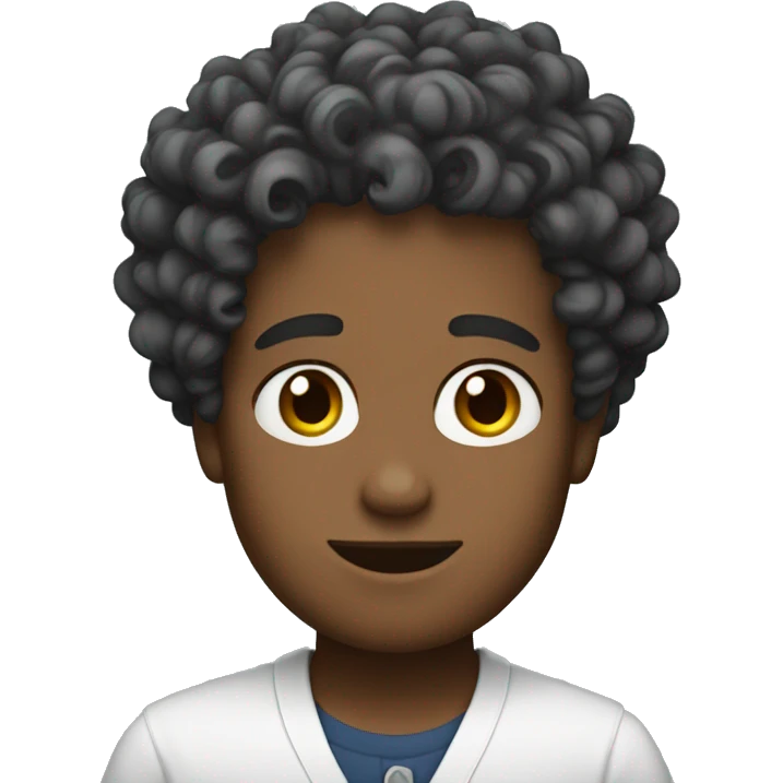 Harper with curly hair emoji
