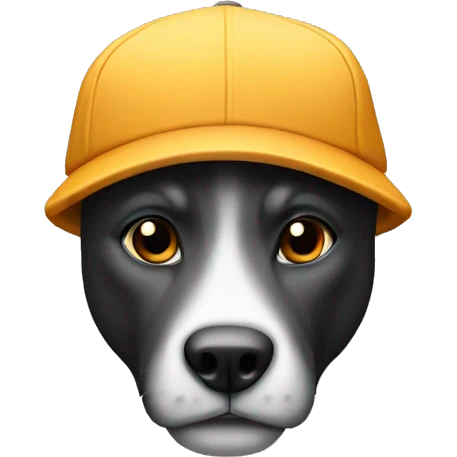 an animal with a cap written B emoji