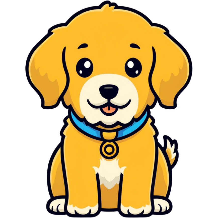 Annoyed golden doodle  emoji