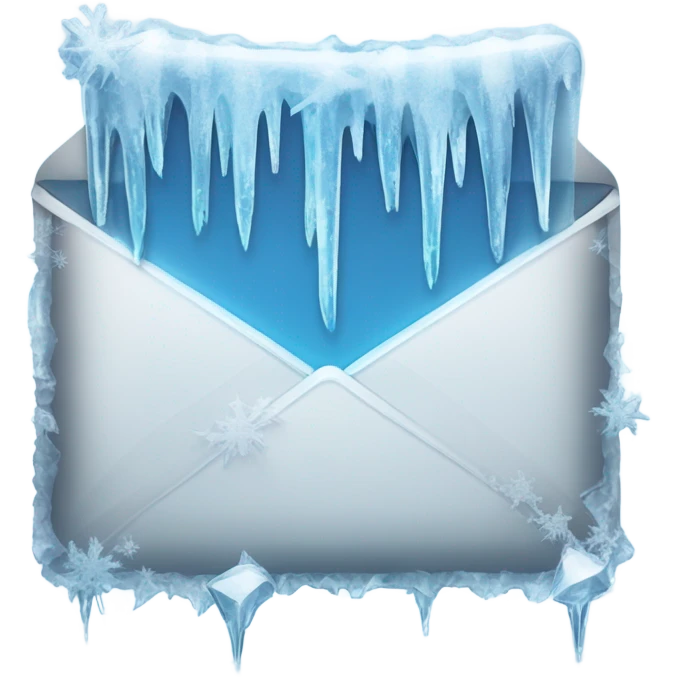 frozen email envelope emoji