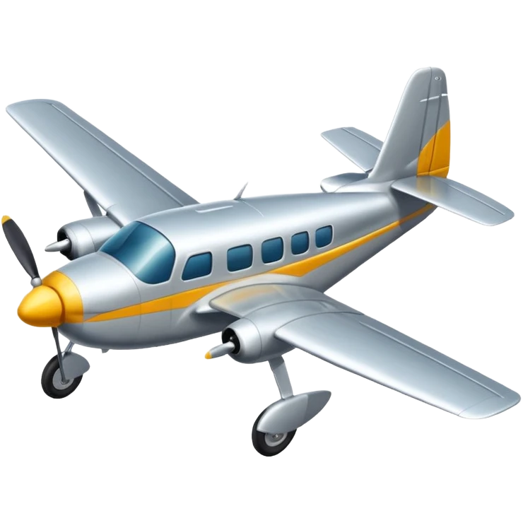 A small propeller plane with a bright painted nose and sturdy landing gear flying low and fast.
 emoji