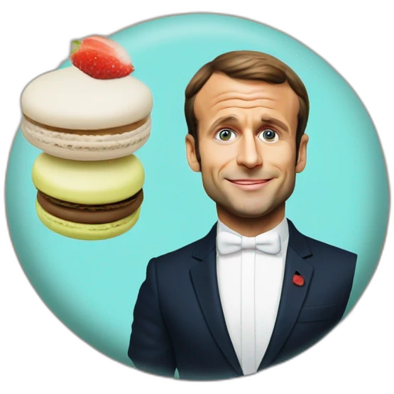 Emmanuel Macron the Macaron emoji