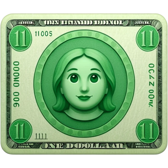 one dollar bill emoji