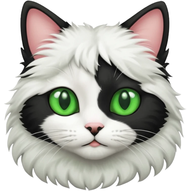 Gato preto com branco emoji