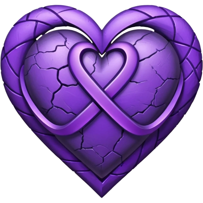 Purple hurt and infinity simble in up to the heart  emoji