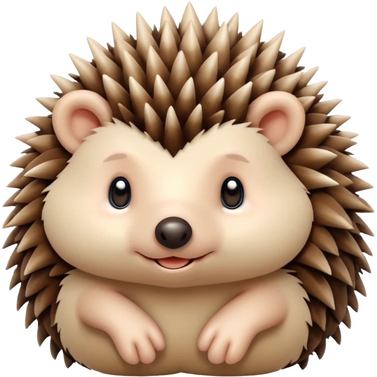 Plush hedgehog emoji