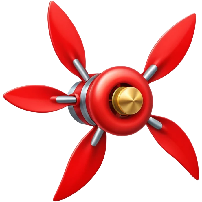 Red propeller emoji