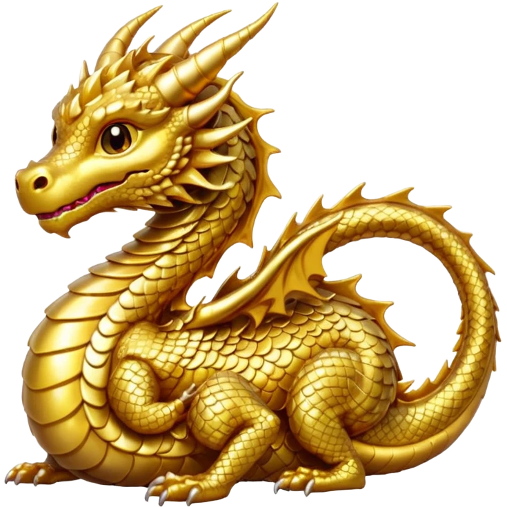 small gold dragon emoji